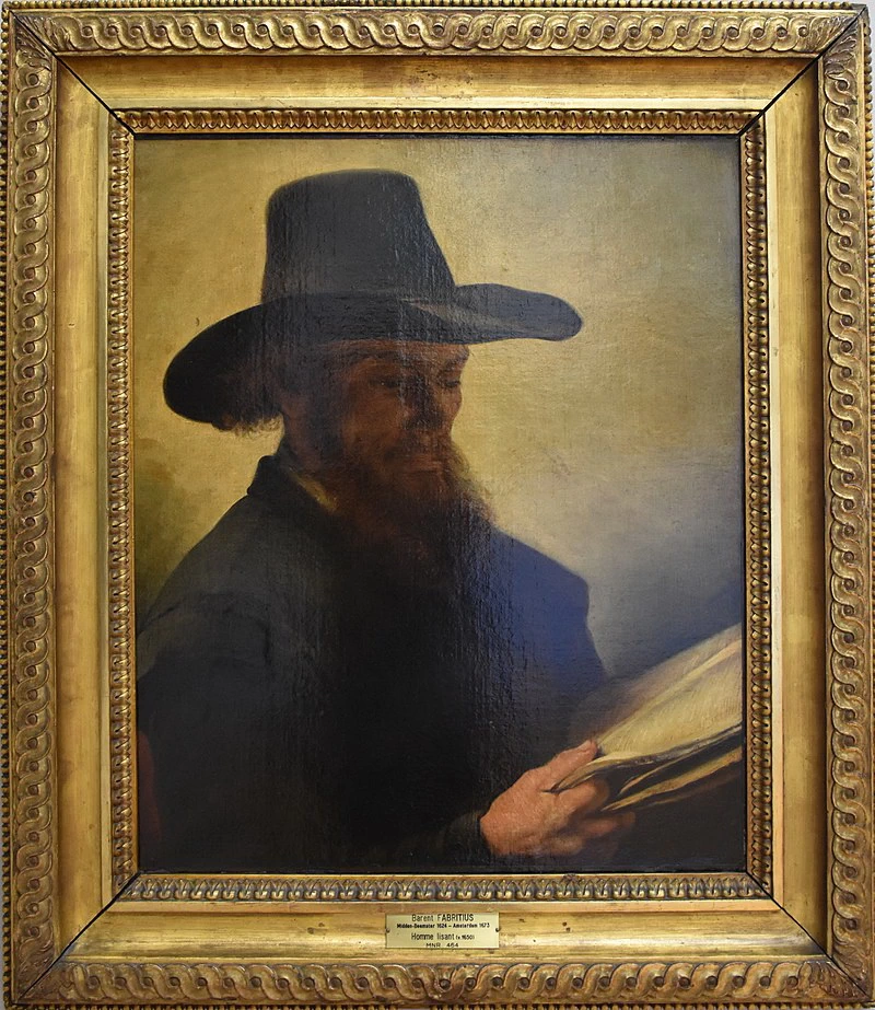 Uomo che legge - Besançon ; musée des beaux, arts et d'archéologie